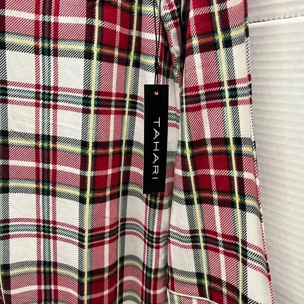 TAHARI WOMENS SIZE L BUTTON LONG SLEEVE SLEEP SHIRT NWT - Picture 4 of 5